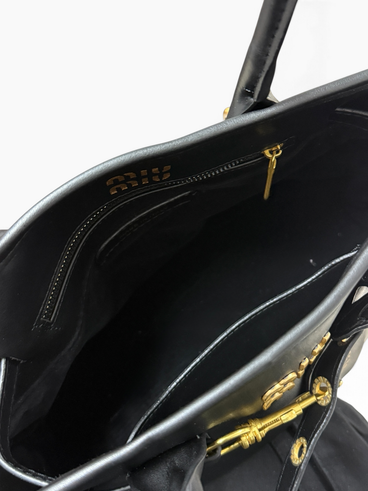 Miu Miu - Aventure Nappa Large Black