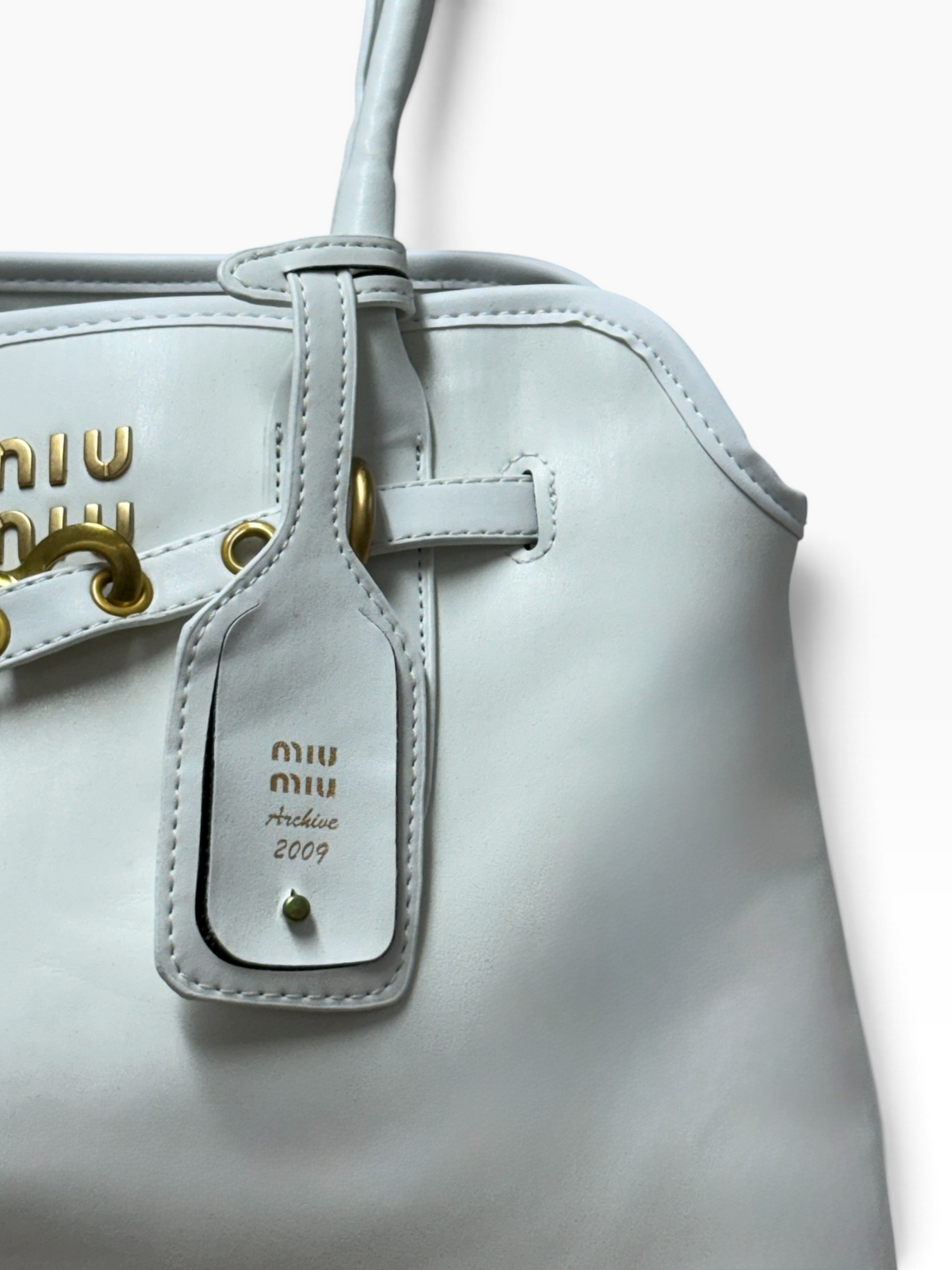 Miu Miu - Aventure Nappa Large White