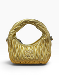 Miu Miu - Wander Matelassé Nappa Gold