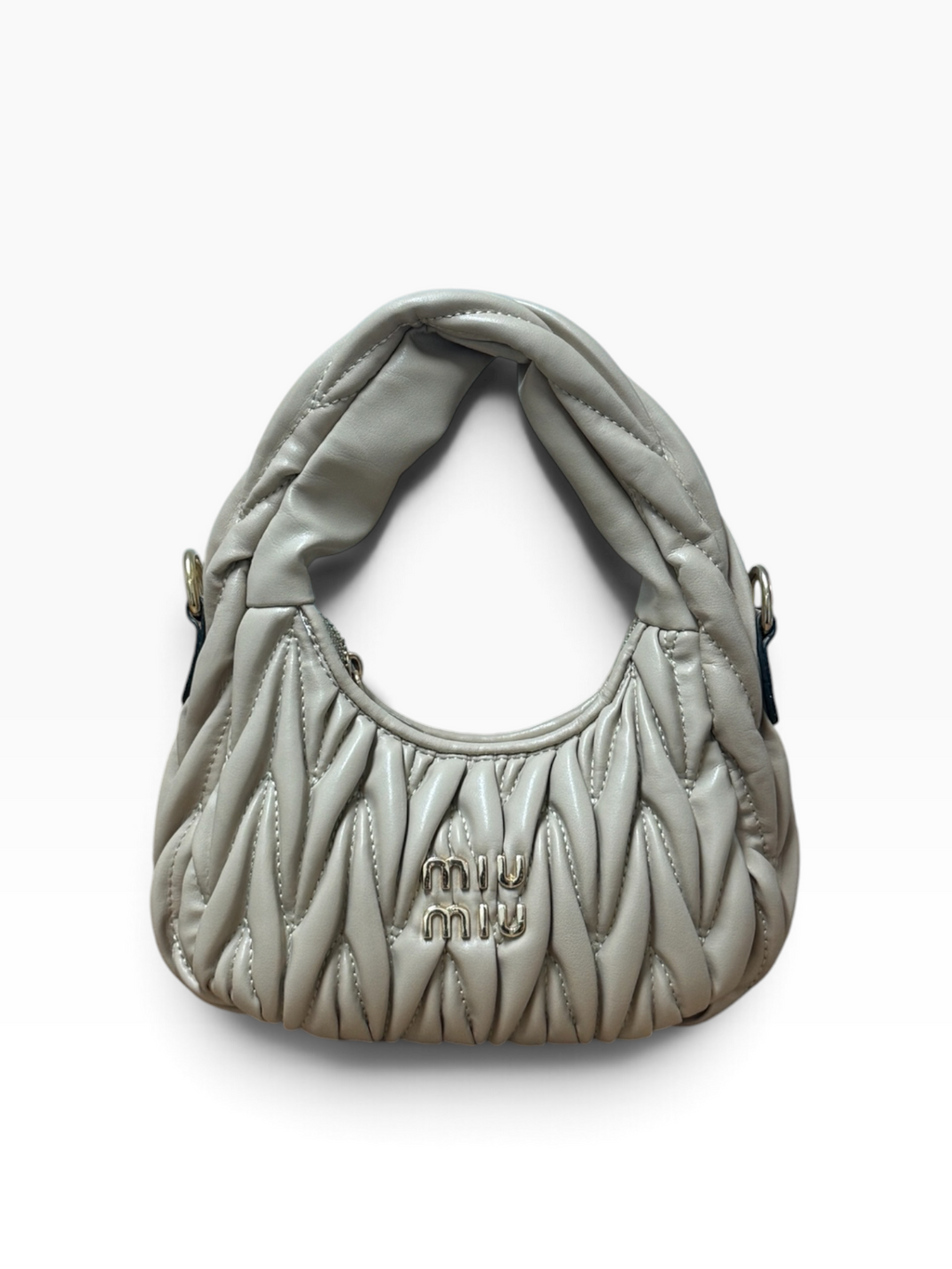 Miu Miu - Wander Matelassé Nappa Cream
