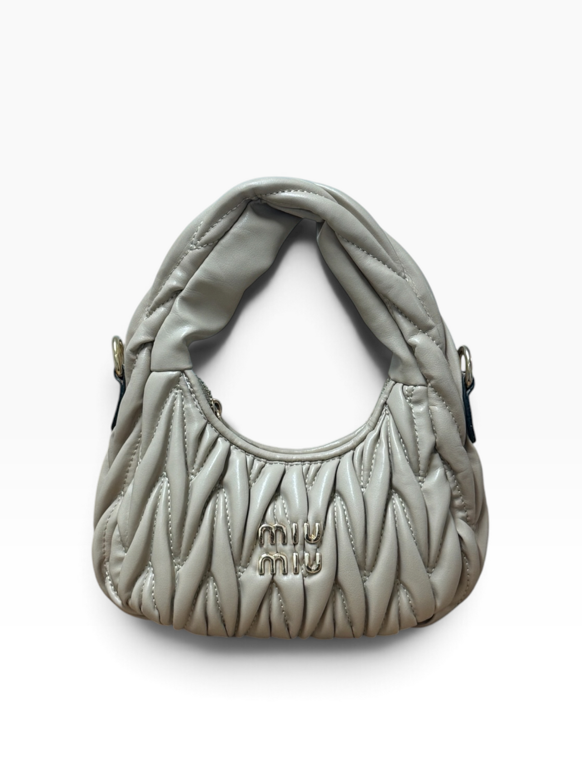 Miu Miu - Wander Matelassé Nappa Cream
