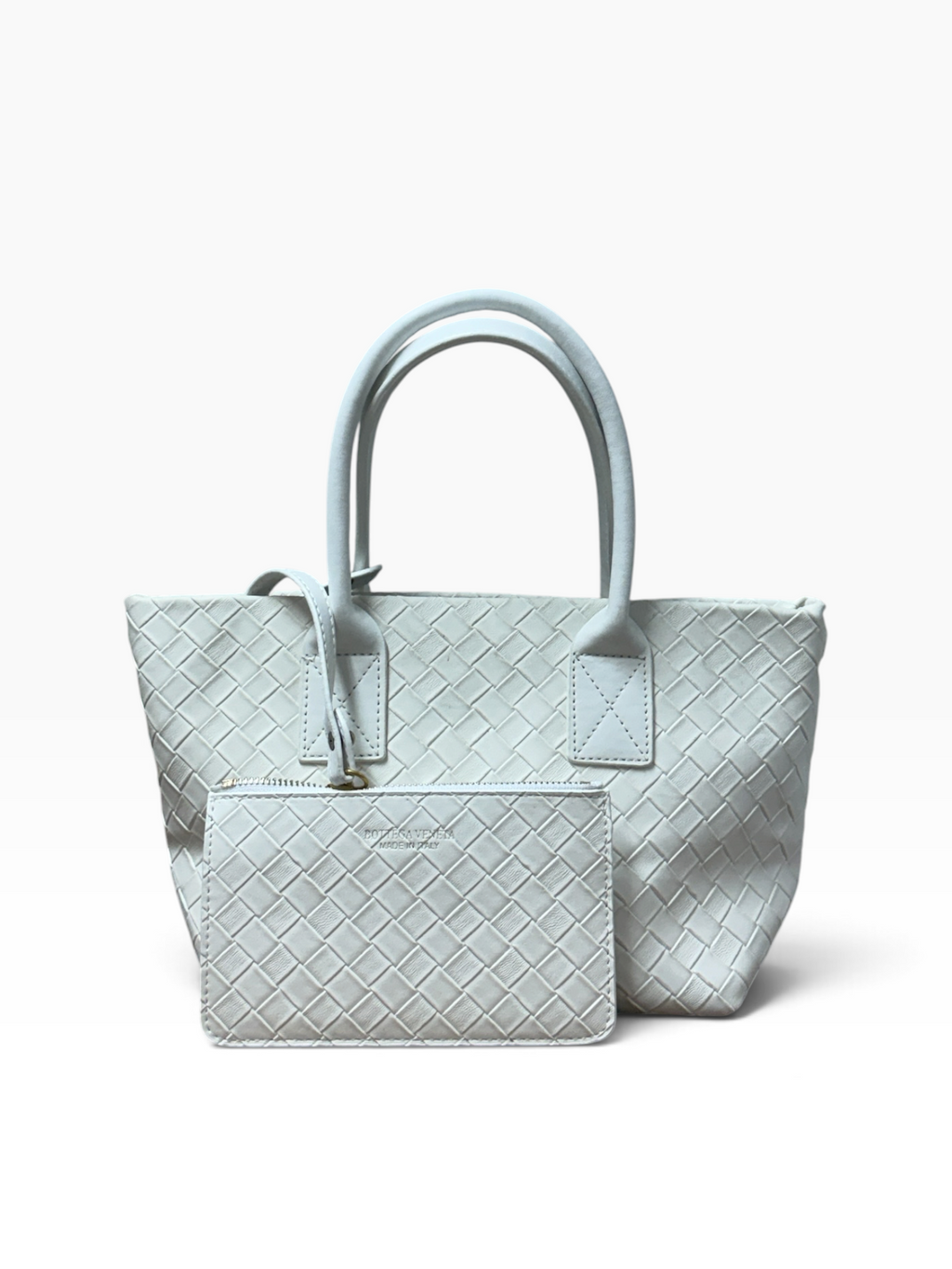 Bottega Veneta - Cabat Small Tote Bag White