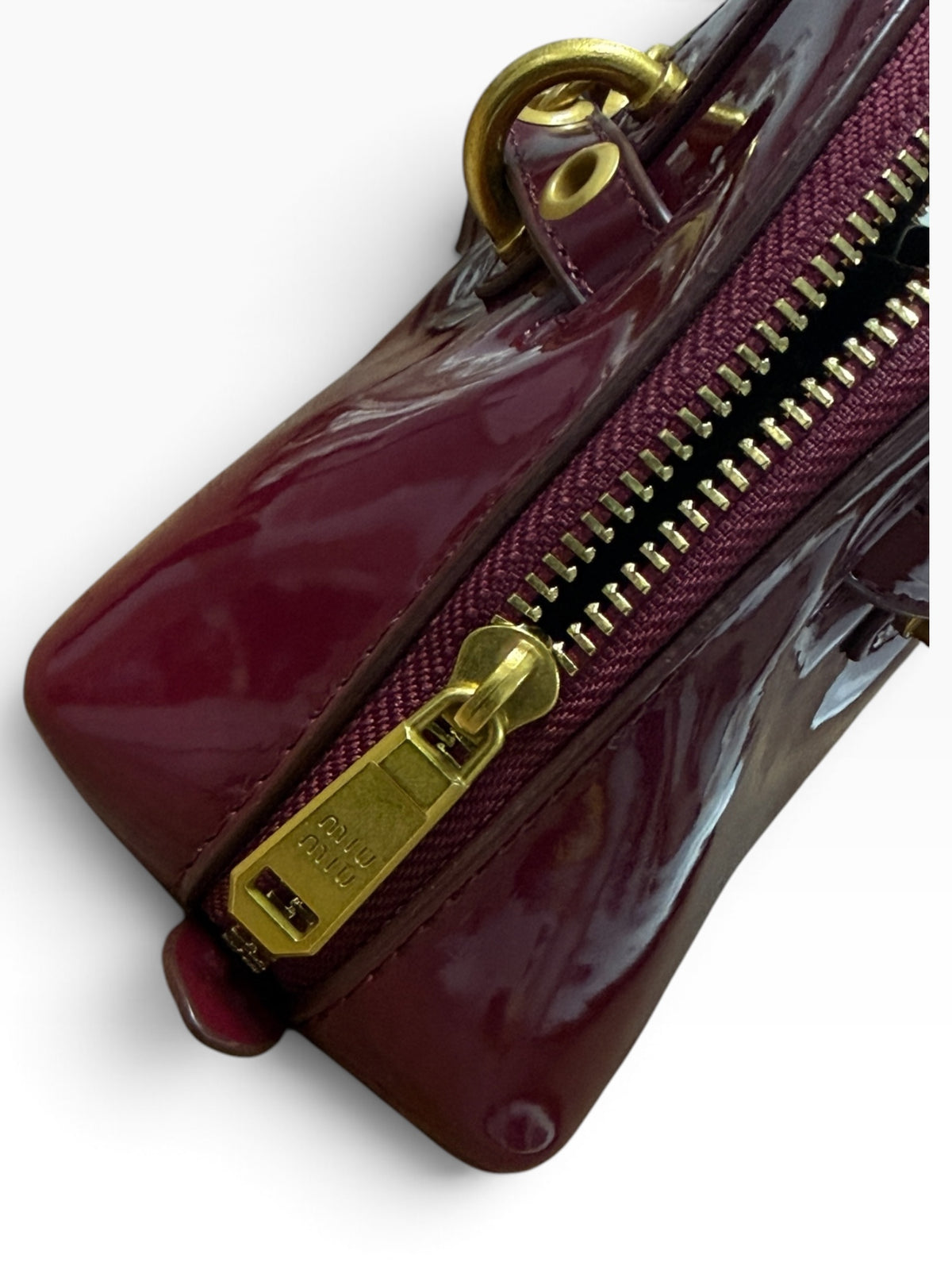 Miu Miu - Aventure Mini Nappa Burgundy