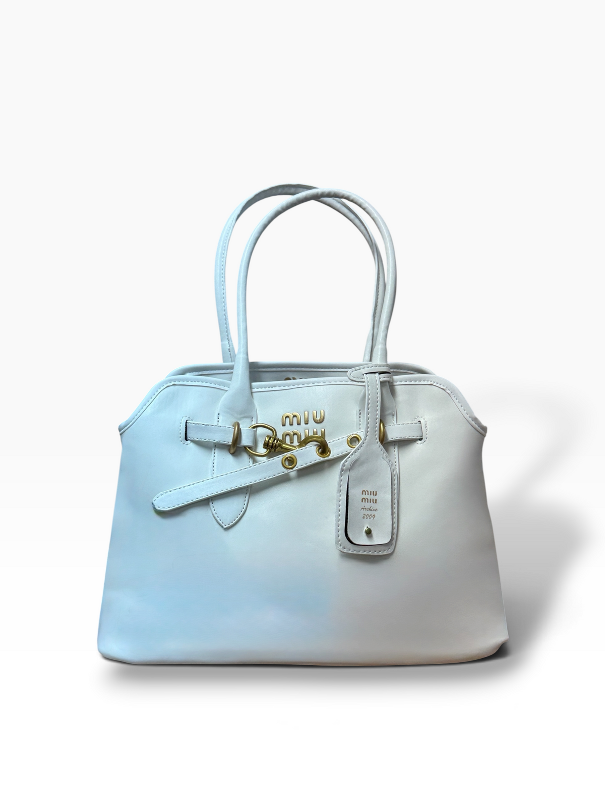 Miu Miu - Aventure Nappa Large White
