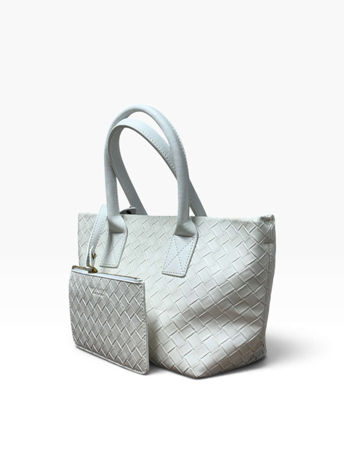 Bottega Veneta - Cabat Small Tote Bag White