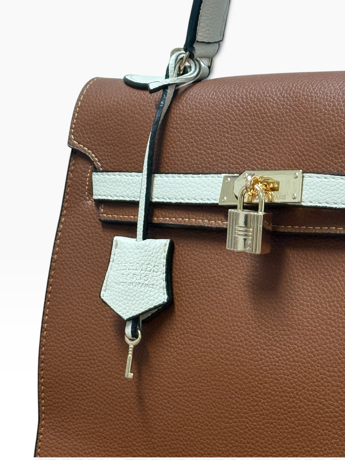 Hermes - Kelly 28 Brown/White