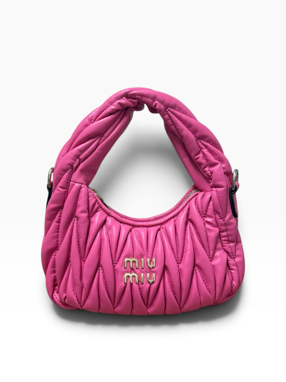 Miu Miu - Wander Matelassé Nappa Fuchsia Pink