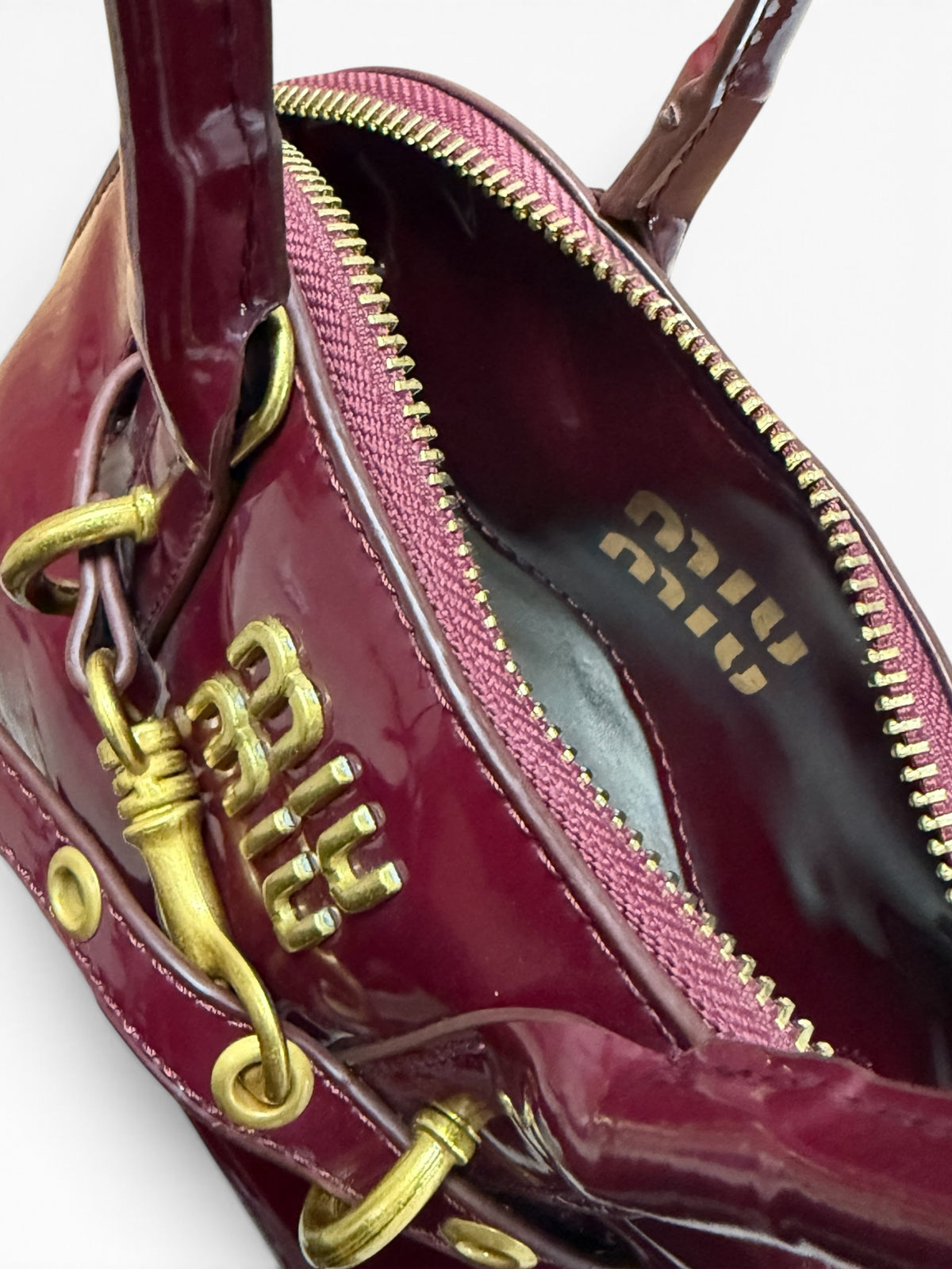 Miu Miu - Aventure Mini Nappa Burgundy