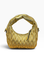 Miu Miu - Wander Matelassé Nappa Gold