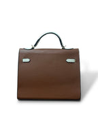 Hermes - Kelly 28 Brown/White